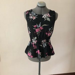 A New Day floral peplum top